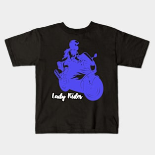 Lady rider Kids T-Shirt